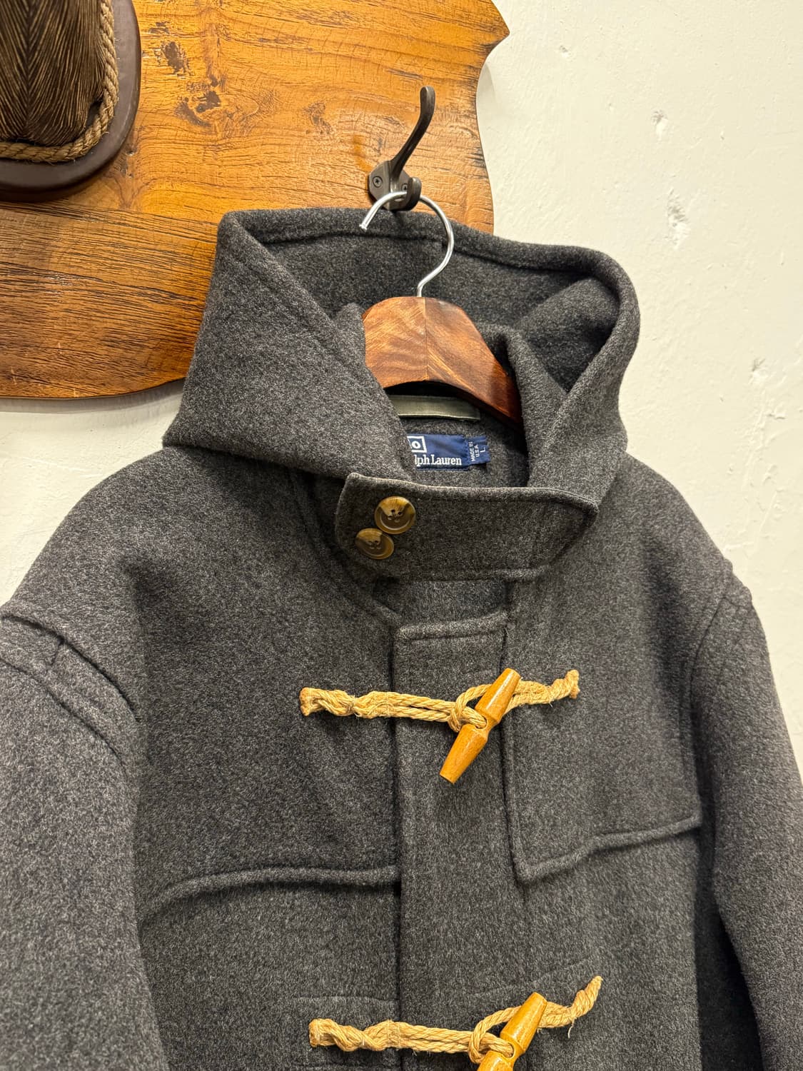L) USA Polo Ralph Lauren Wool Duffle Coa 상품이미지4