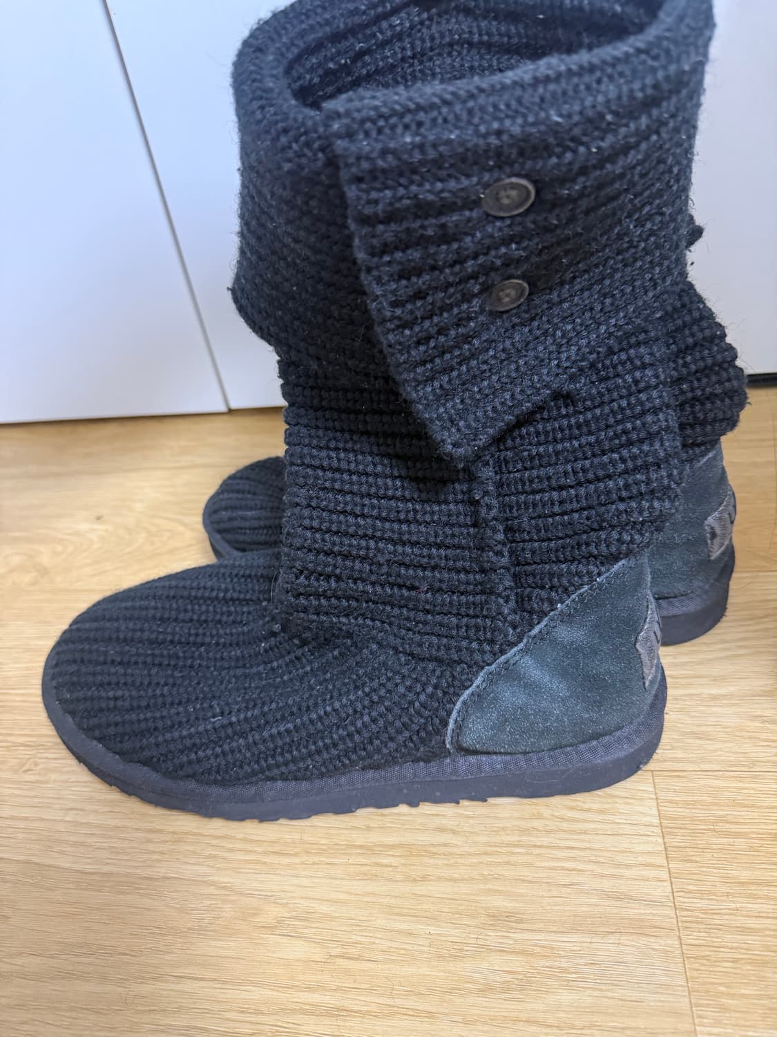 어그 니트 카디 니트 부츠 블랙 250 상품이미지6