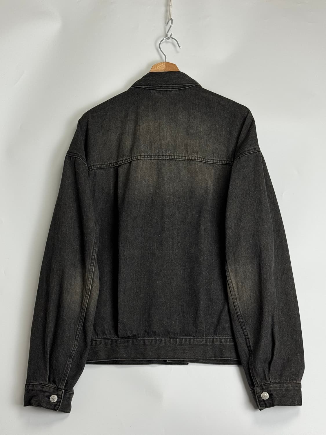 프릭스스토어 오버핏 2세대 데님 자켓 G잔 트러커 커버올 블랙 M 상품이미지3