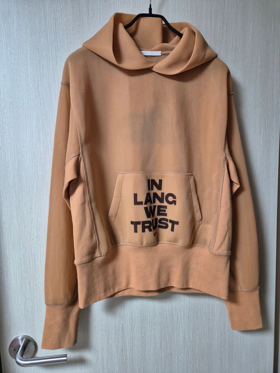 (정품) 헬무트랭 후드 맨투맨 오간자 후드맨투맨 라지 상품이미지1