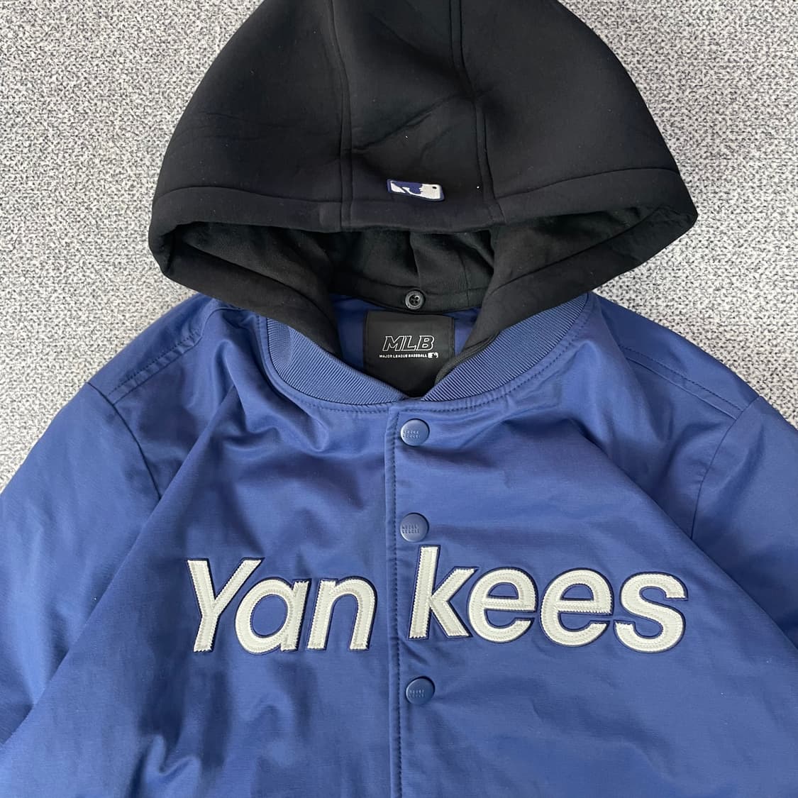 MLB Yankees 후드 야구 점퍼 네이비 상품이미지3