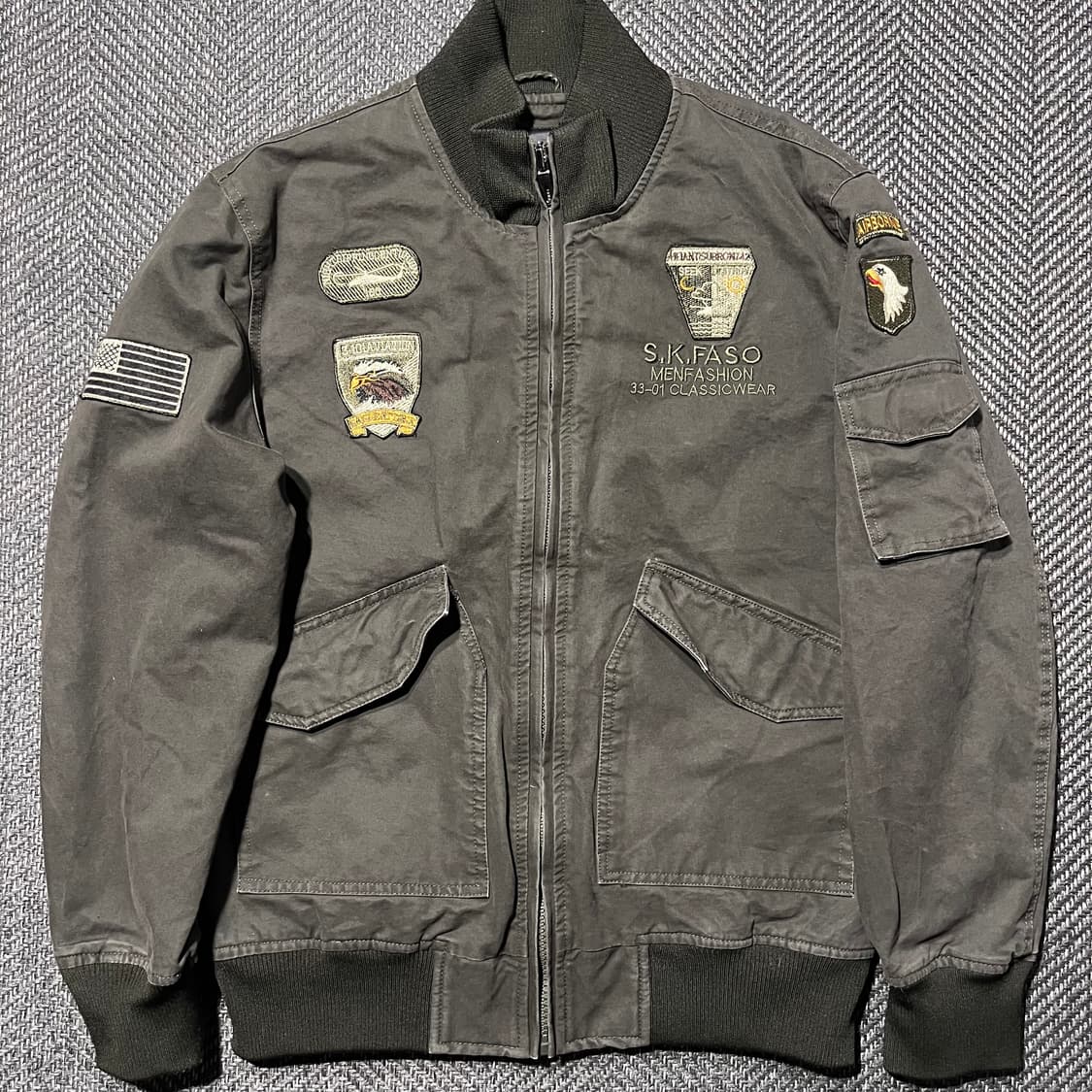 빈티지 밀리터리 봄버 자켓 상품이미지2