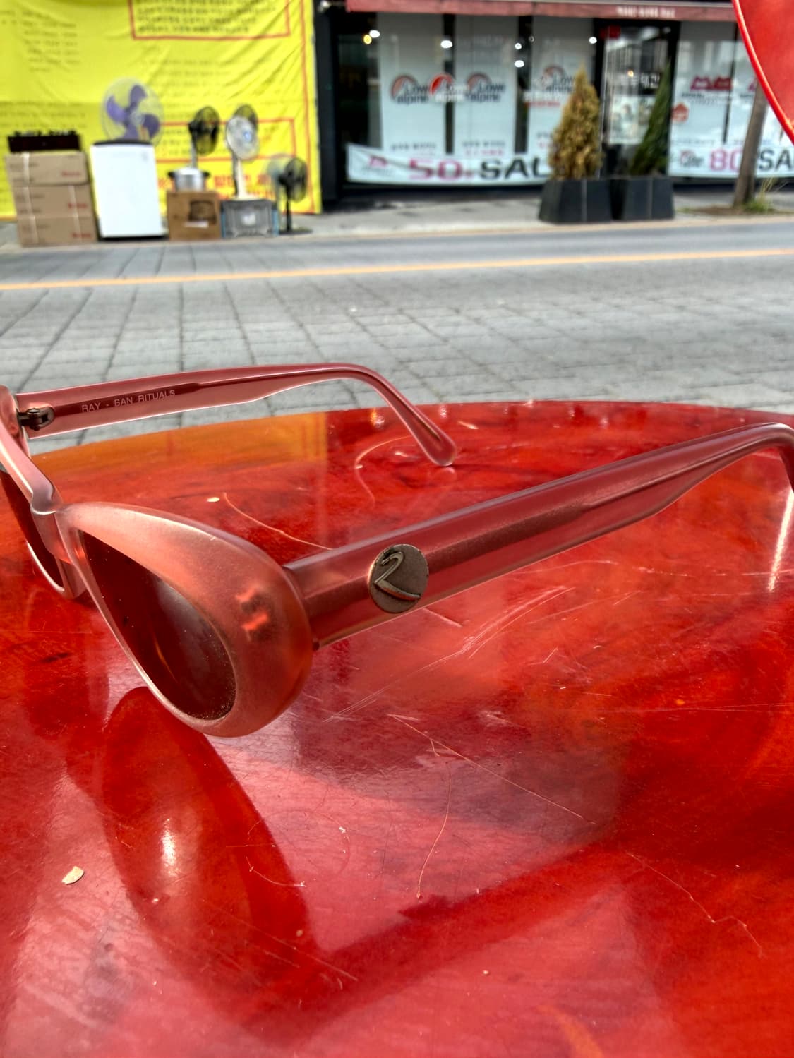 90s Ray Ban Rituals Pink Sunglasses 상품이미지2