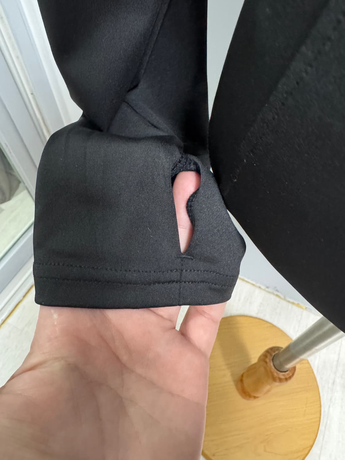 로렌블 슬림핏 집업 블랙 L사이즈/필라테스 집업 상품이미지5