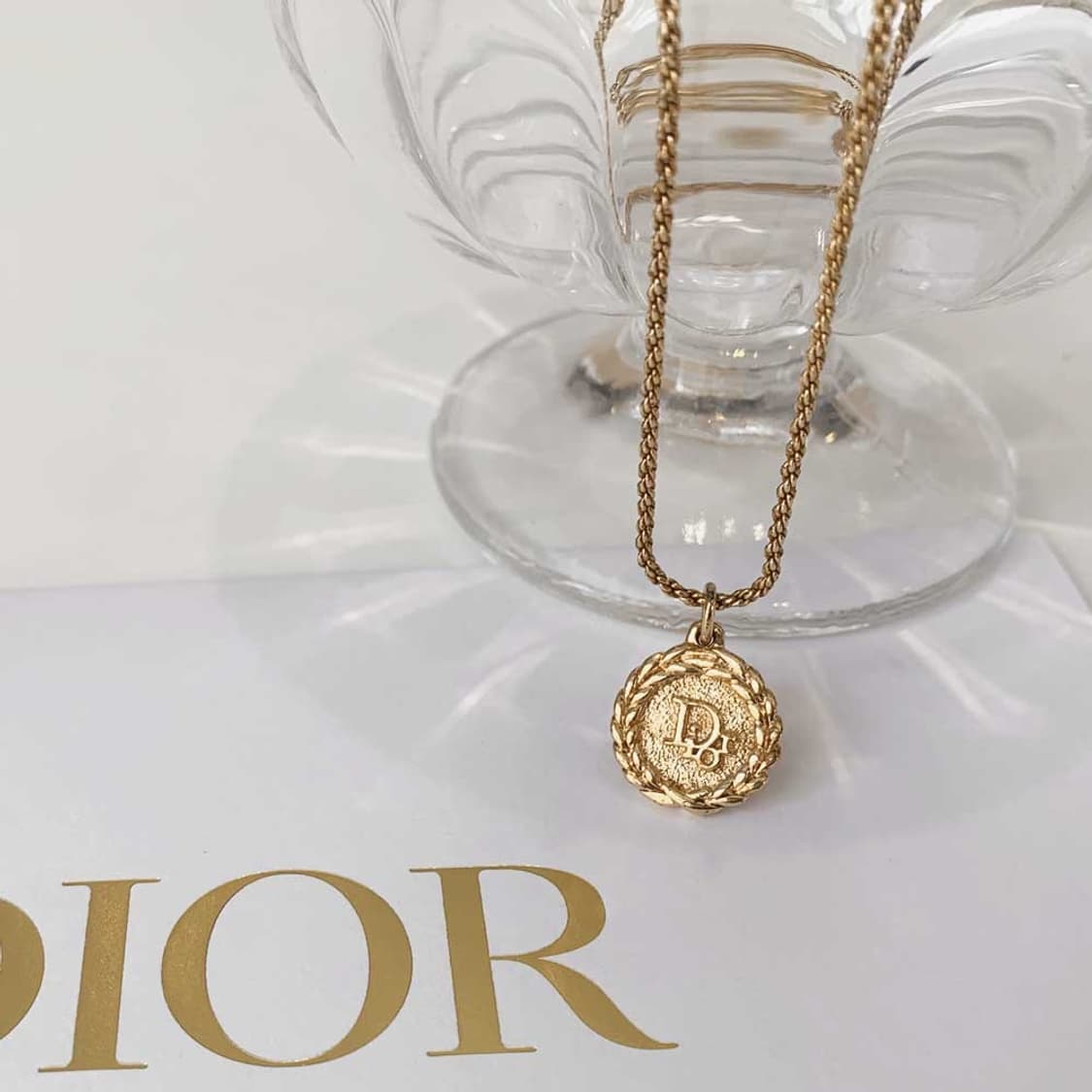 크리스찬 디올 코인 꼬임 DIOR 로고 펜던트 목걸이 NO.116 상품이미지2