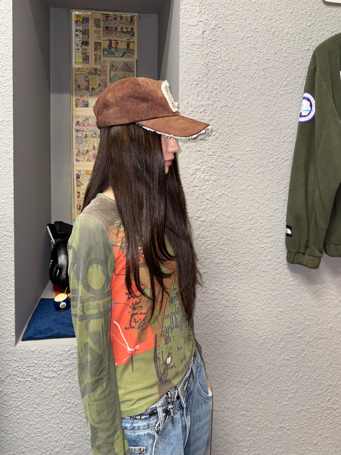 VonDutch 본더치 브라운 무스탕 볼캡 상품이미지8