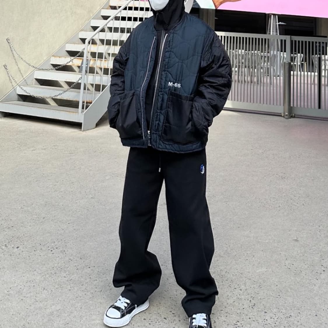 다즈니룸 ROOM M-65 스타일 퀄팅 자켓 네이비 SIZE 1 상품이미지1