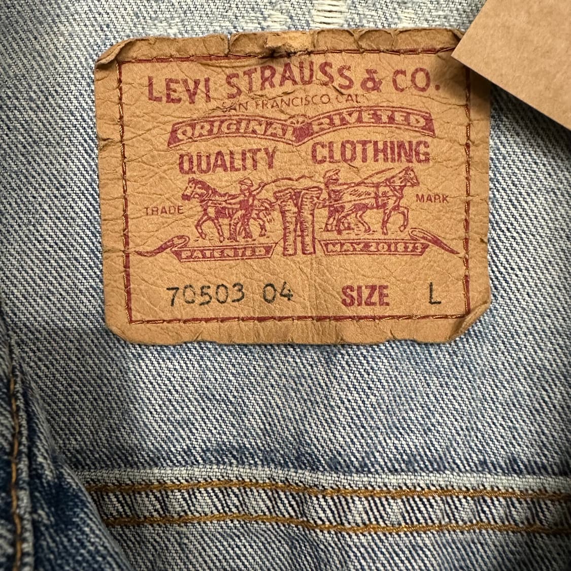90‘s 리바이스 3rd Type 데님자켓 상품이미지3