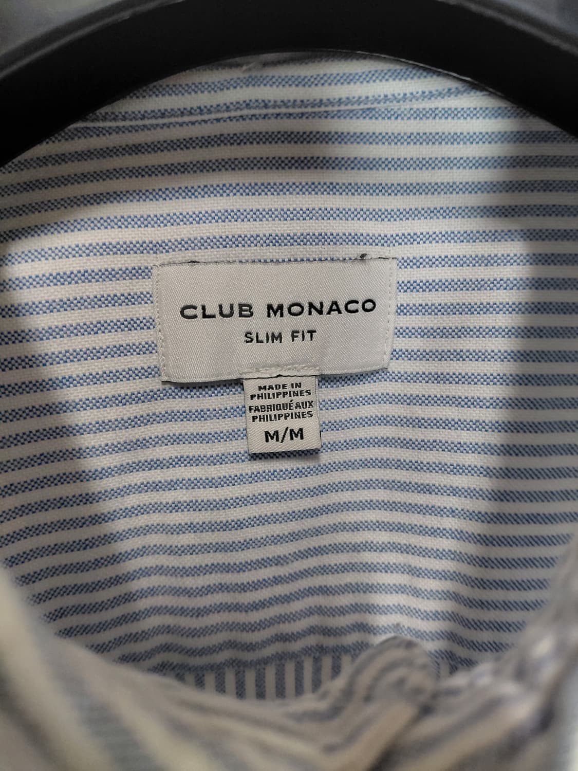 [클럽모나코]슬림핏 옥스포드 스트라이프 셔츠 M(100)사이즈 상품이미지4