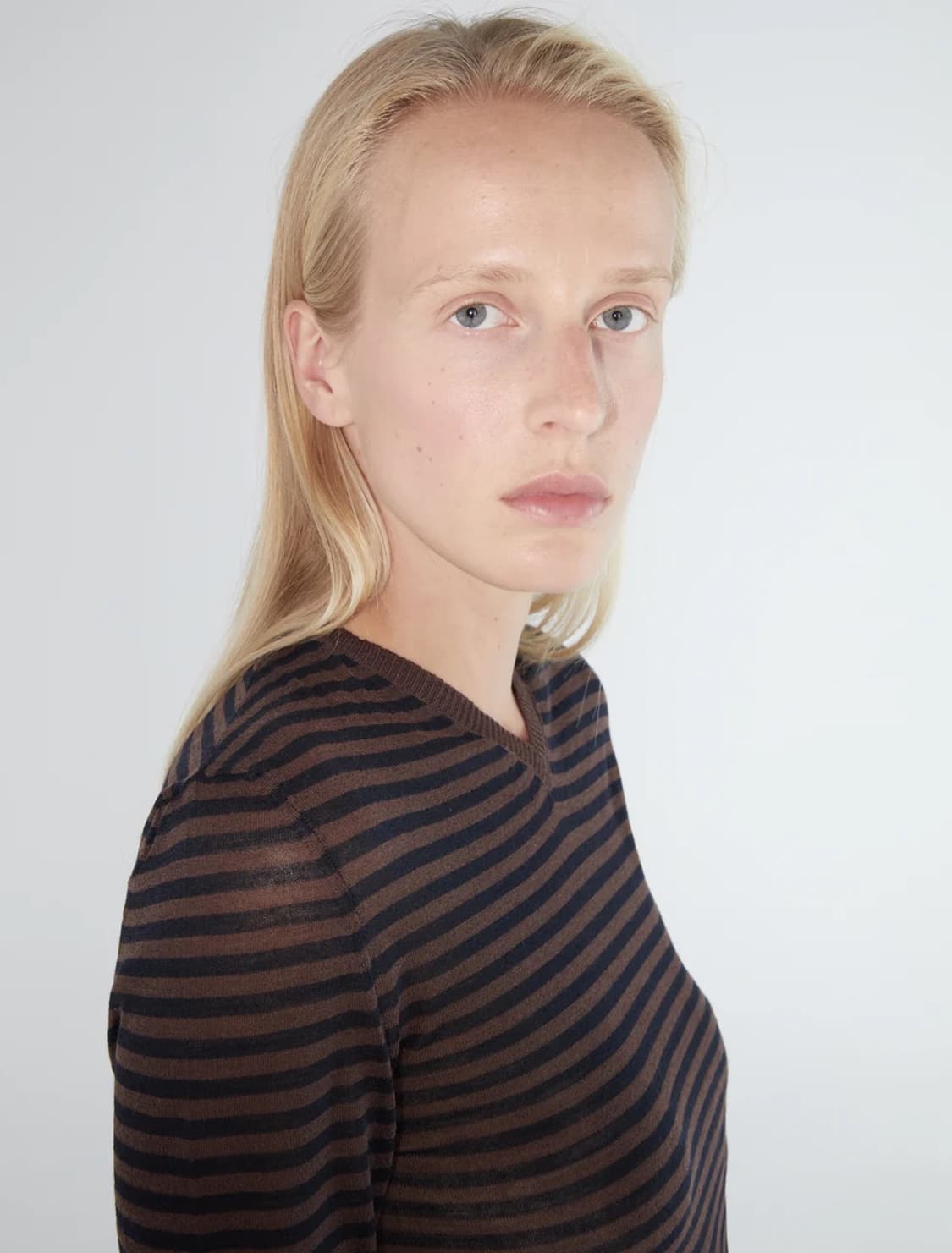 [S]팔로마울 Iglú 스트라이프 니트/브라운 상품이미지6