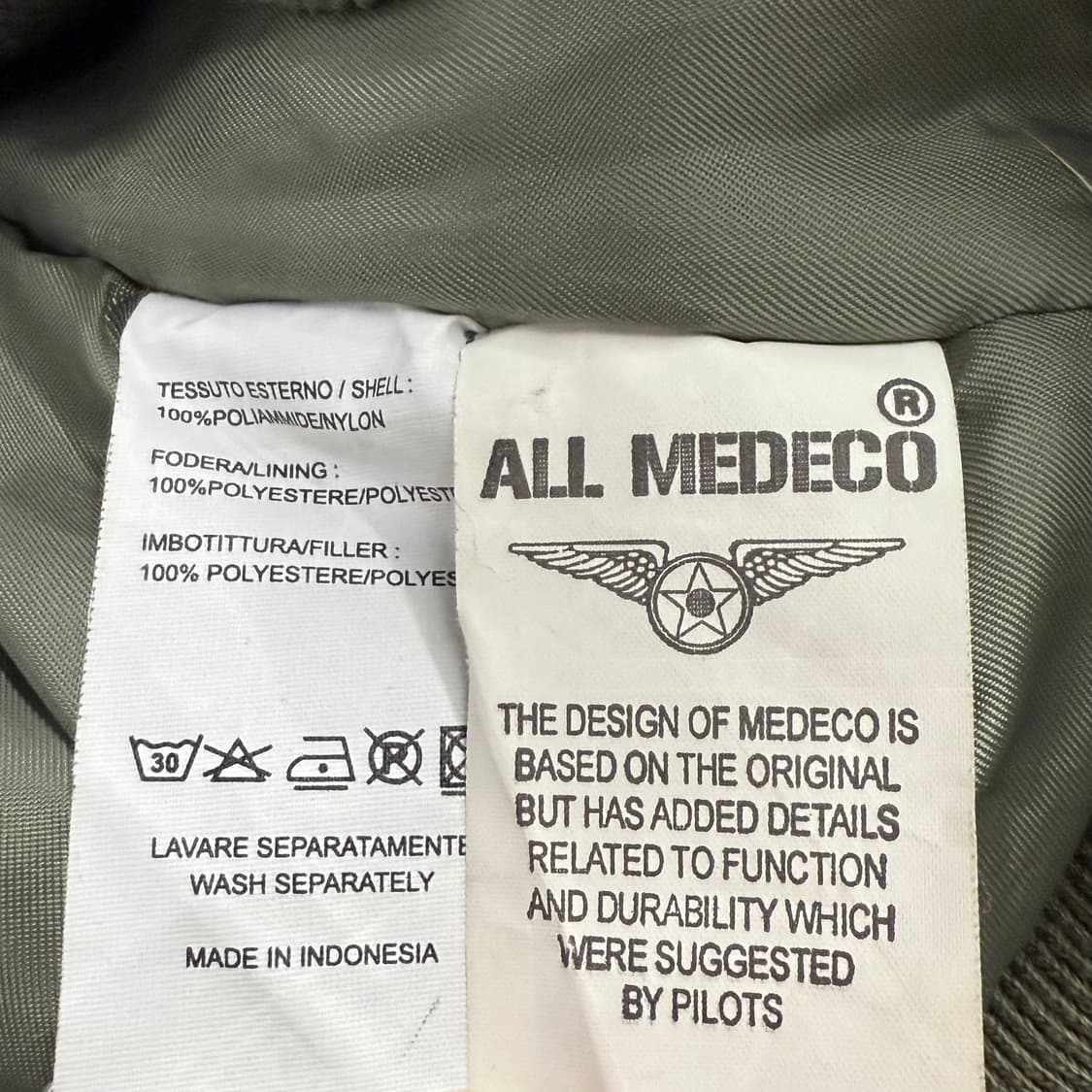 [정품/3XL] 메데코 항공 점퍼 패치 봄버 자켓 b19 상품이미지5