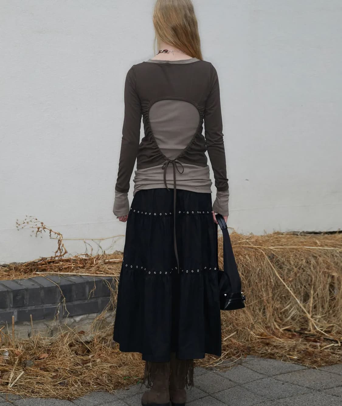 낫노잉 백스트랩 레이어드탑 상품이미지2