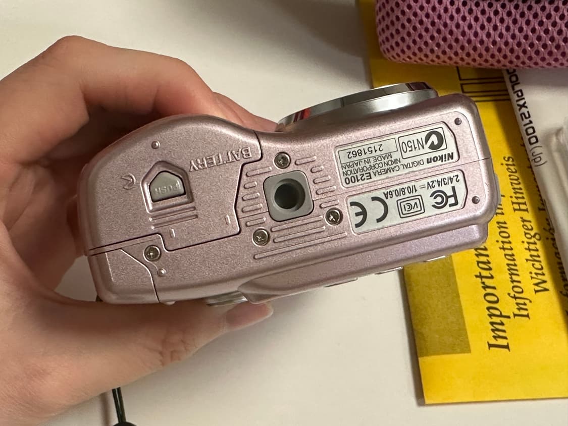 [작례O] 풀박스 S급 희귀 핑크 쿨픽스2100 사쿠라디카 빈티지디카 상품이미지5