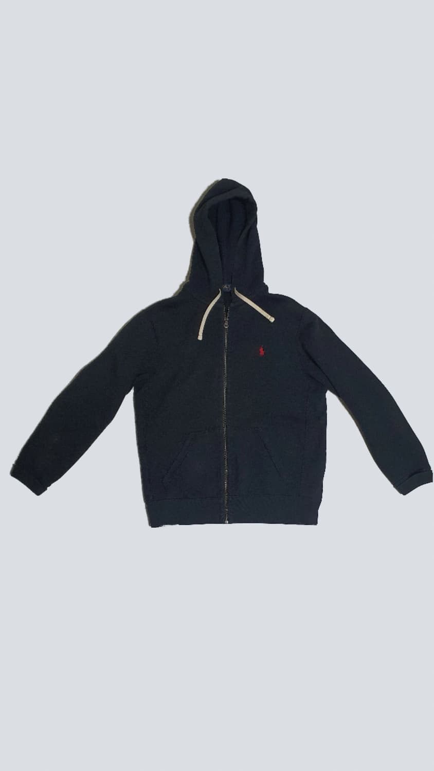 폴로 후드집업 블랙 사이즈 M 상품이미지1