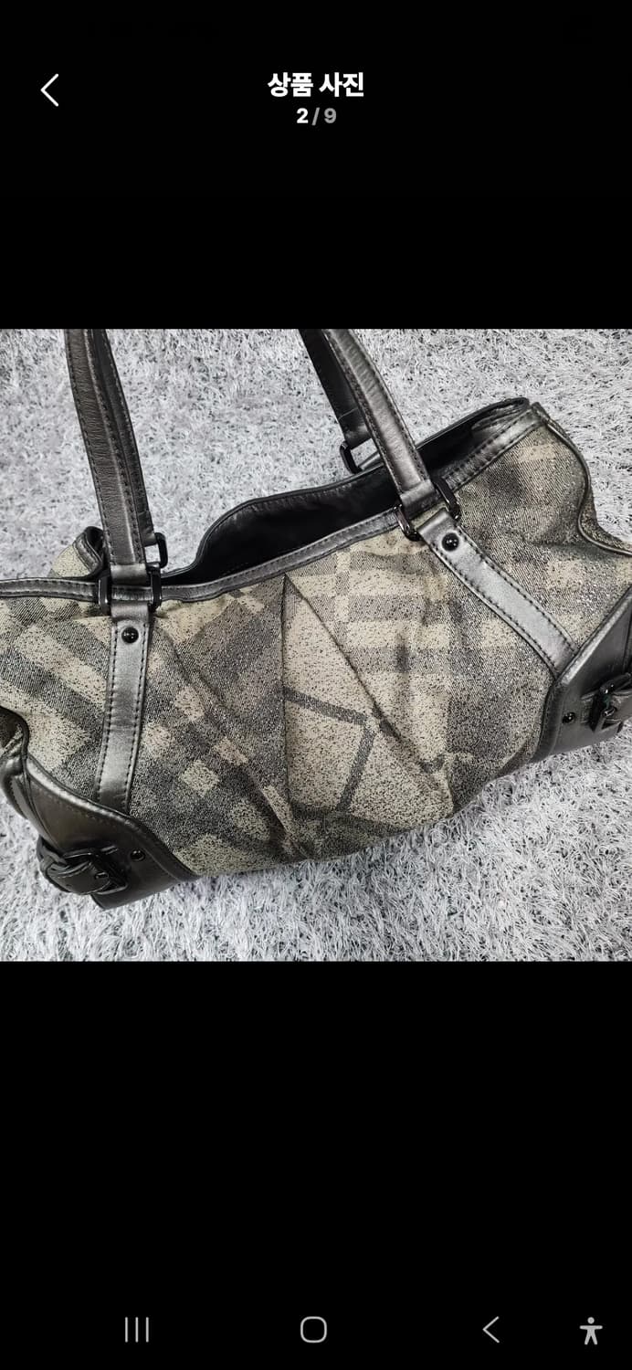 버버리 자카드 체크 숄더백 상품이미지2