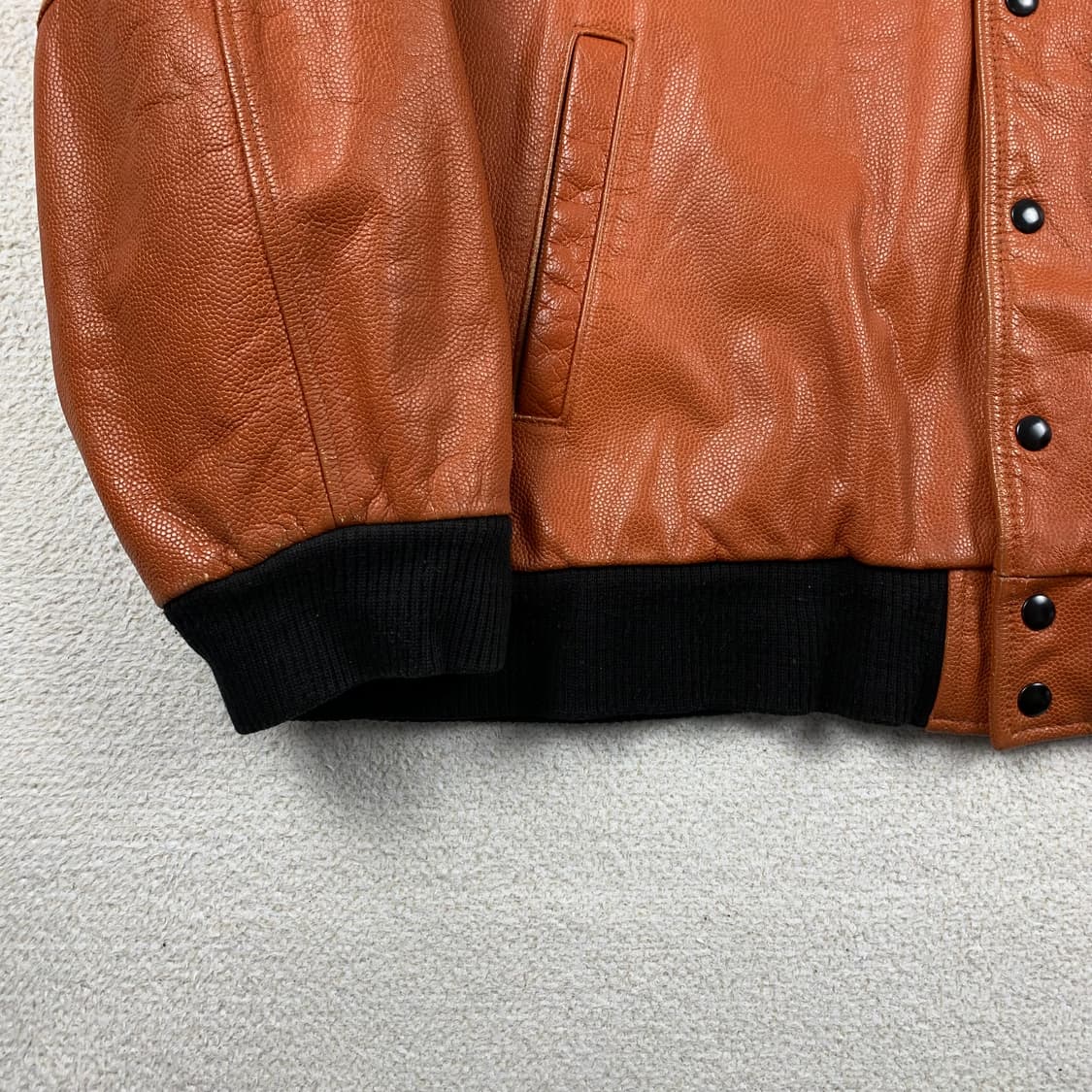 GROUP5 스팔딩 NBA 오피셜 게임볼 레더 바시티 자켓 상품이미지5