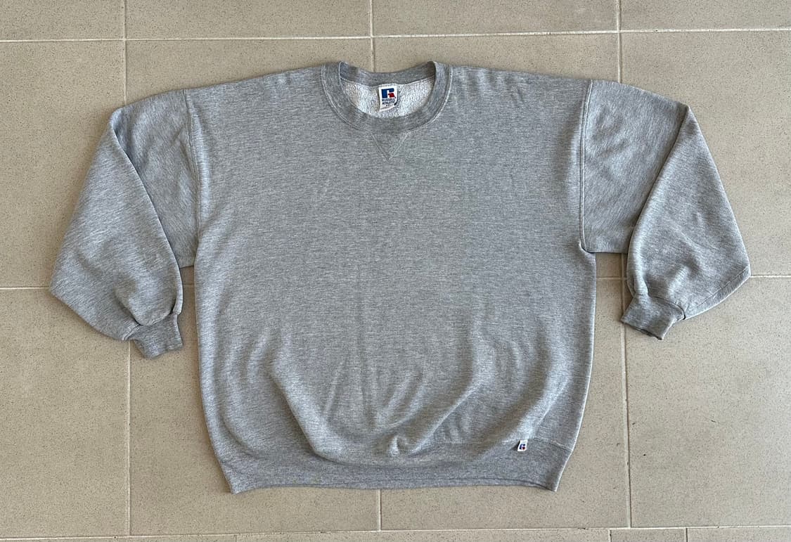 90s 빈티지 러셀 스웻셔츠 그레이 XXL USA 상품이미지1