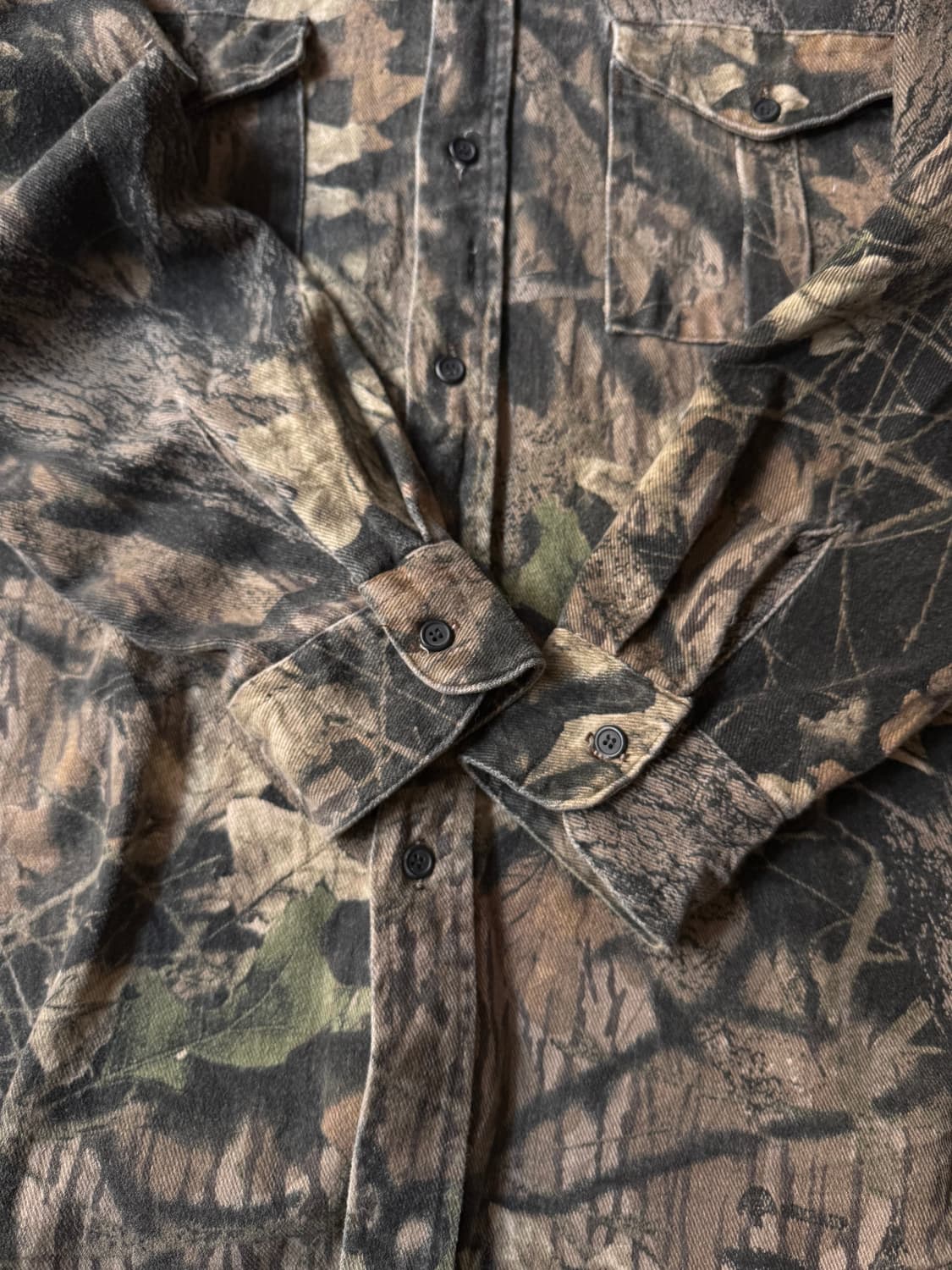 [L]90's REDHEAD USA Made 트리 카모 샤모아 헌팅 셔츠 상품이미지5