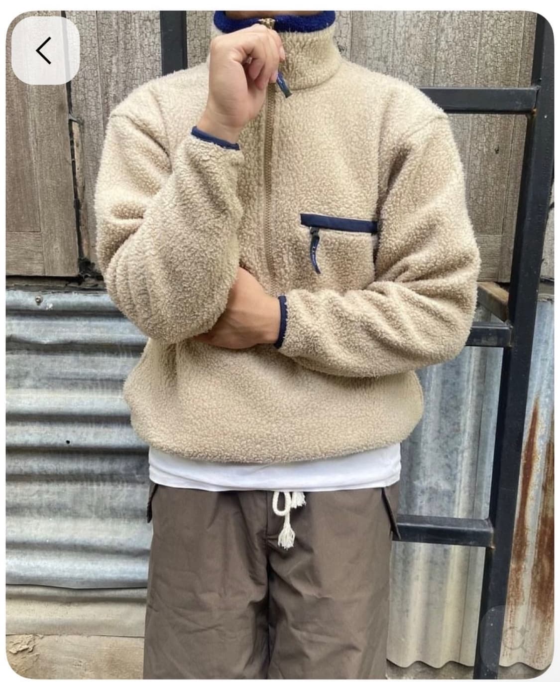 90s 빈티지 엘엘빈 LL Bean 하프집업 플리스 후리스 칸예 XL 상품이미지3