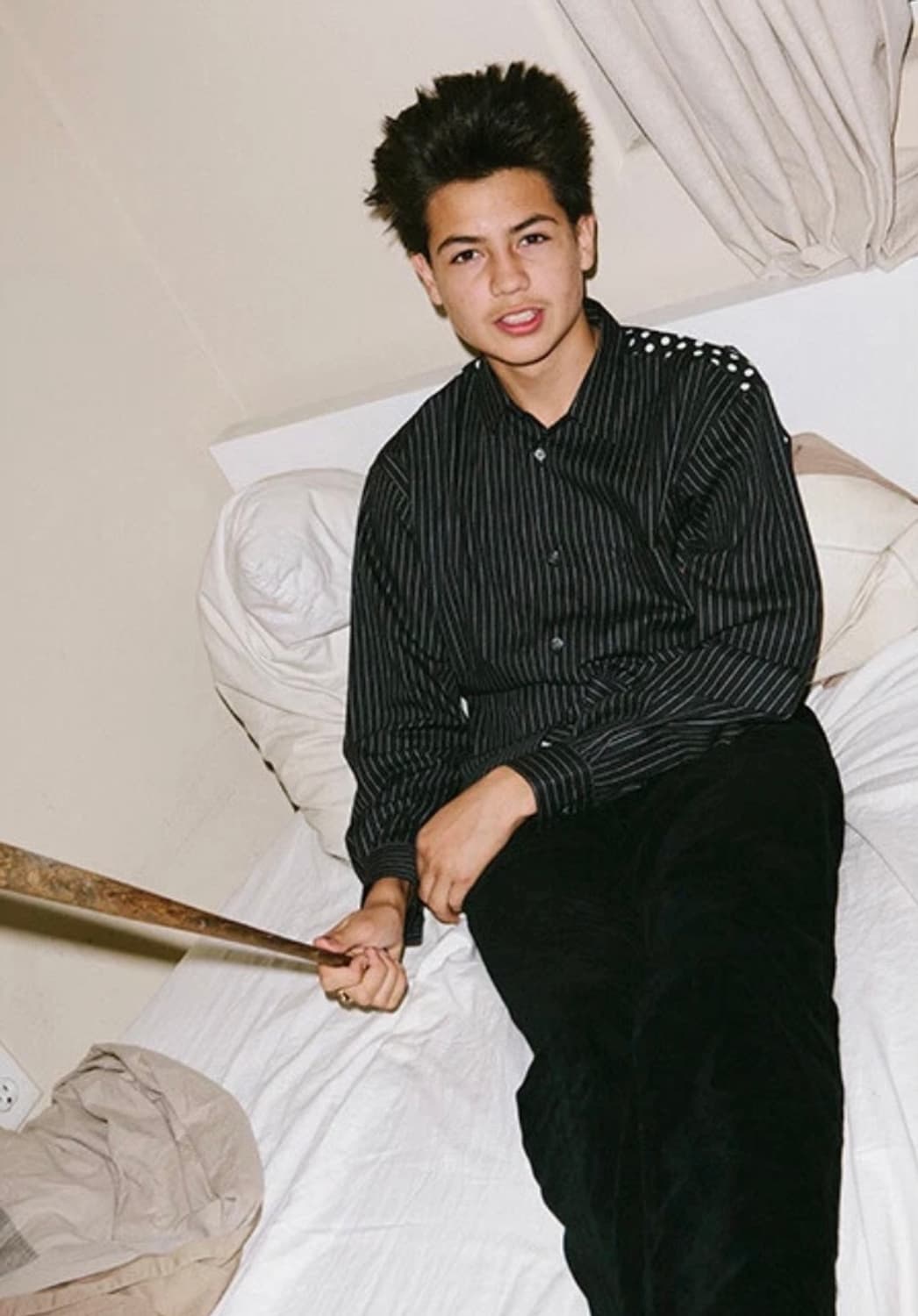 (M)14s 꼼데가르송 x 슈프림 핀스트라이프 도트 포켓 셔츠 상품이미지10