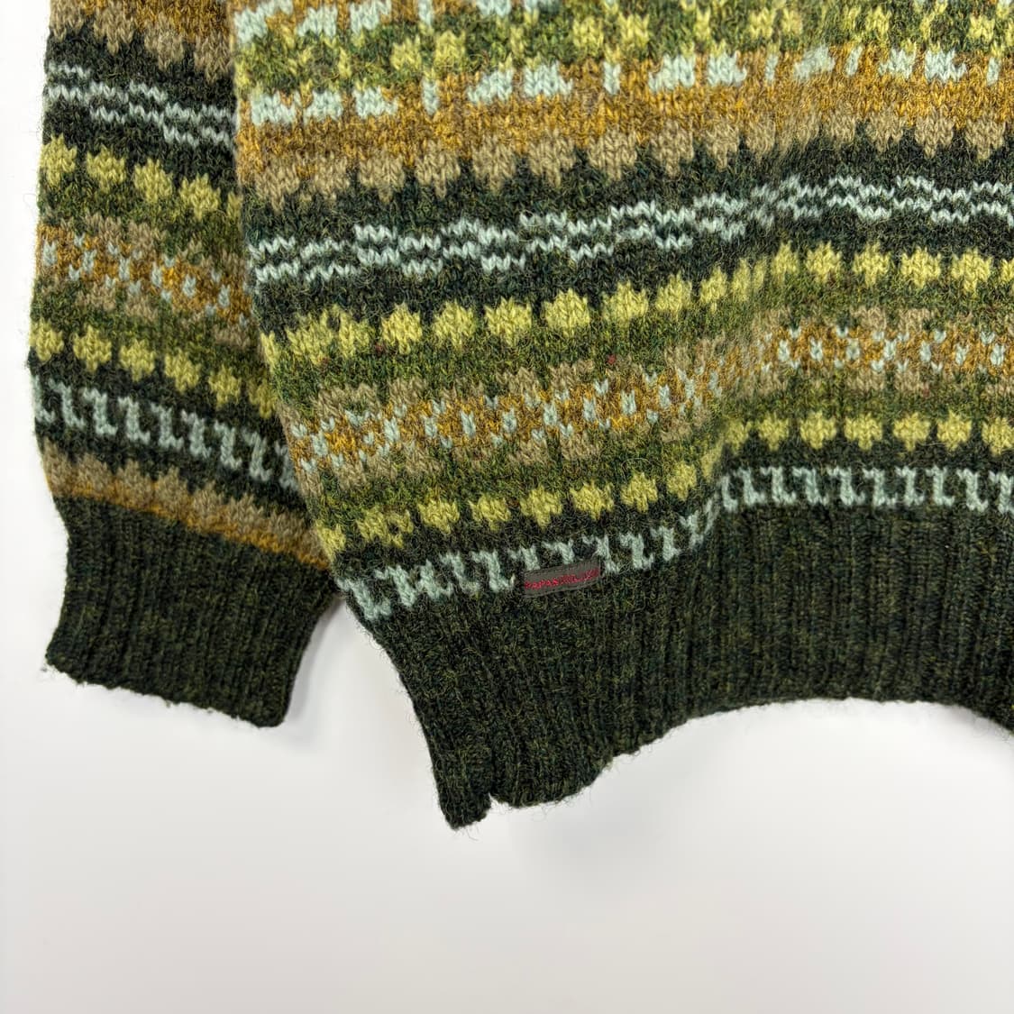 빈티지 노르딕 패턴 니트 티셔츠 상품이미지5