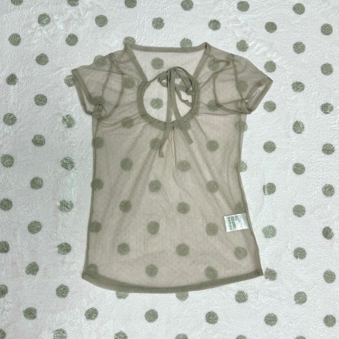 팬시클럽 도트 레이어드 롱슬리브 핑크 상품이미지6