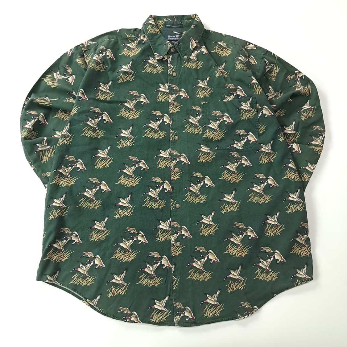 CK213 XL 덕언리미티드 90s 포레스트그린 셔츠 남방 상품이미지1
