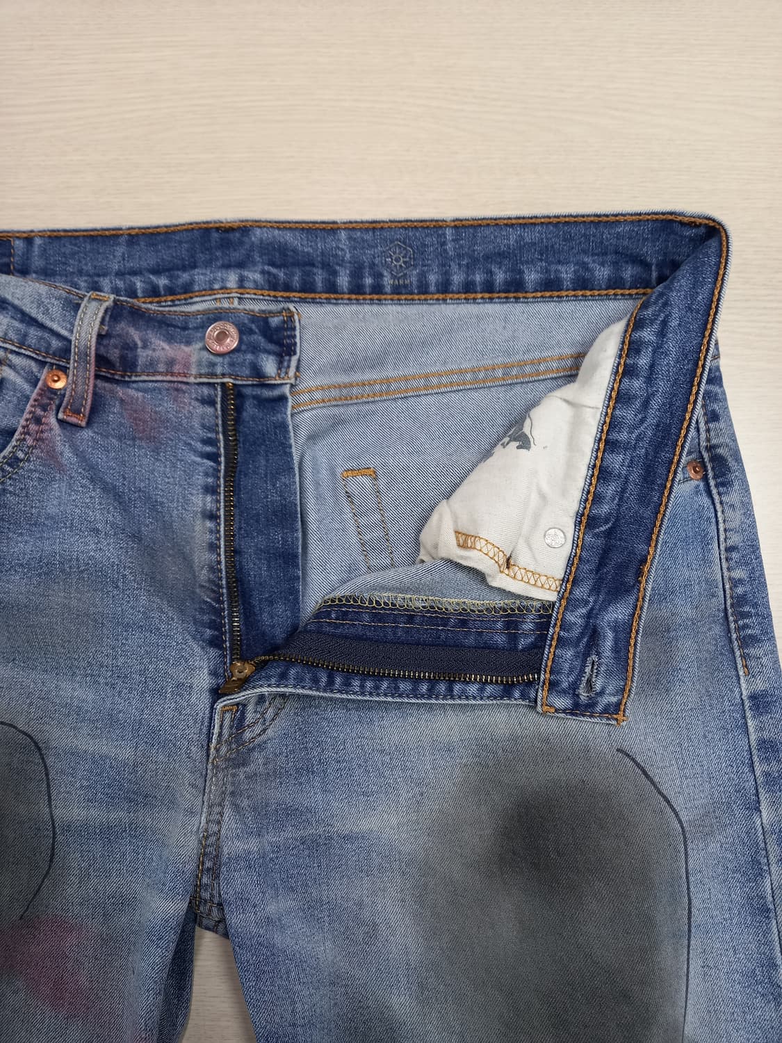 35 리바이스502 워싱 스판 슬림일자진 커스텀 35-260 상품이미지7