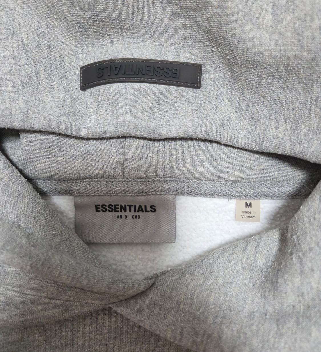 피오갓에센셜 그레이 풀오버 후드티 상품이미지8