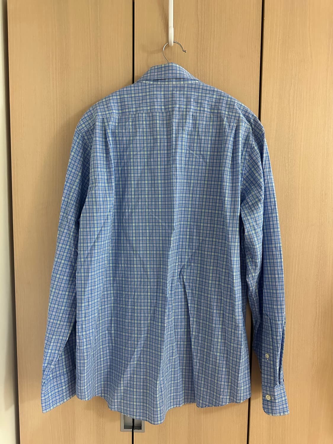 폴로 qr라벨 클래식핏 체크 셔츠 L 상품이미지2