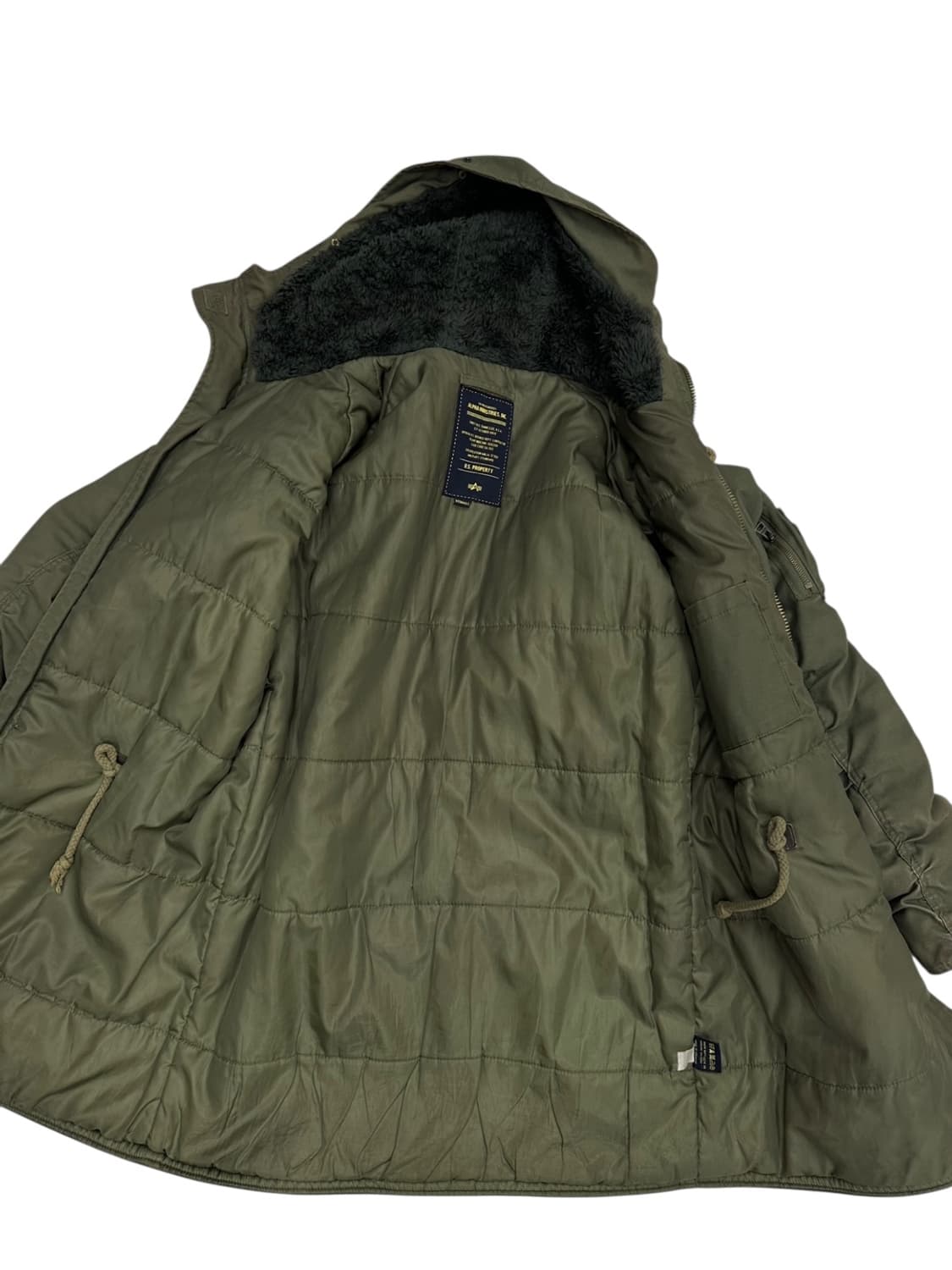 00s 알파인더스트리 야상점퍼 카키 (XS~L) 상품이미지8