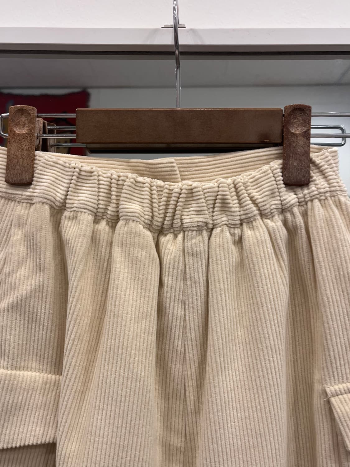 Vtg 빈티지 코듀로이 밴딩 스커트 (~28inch) 상품이미지5