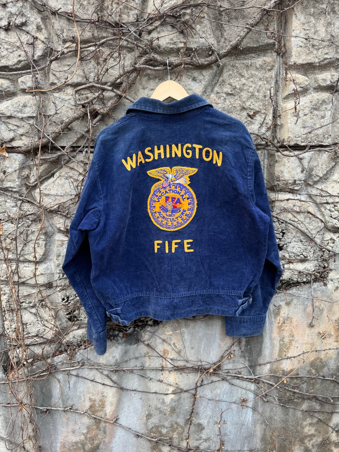 80s FFA 오리지널 코듀로이 자켓 빈티지 체인스티치 상품이미지1