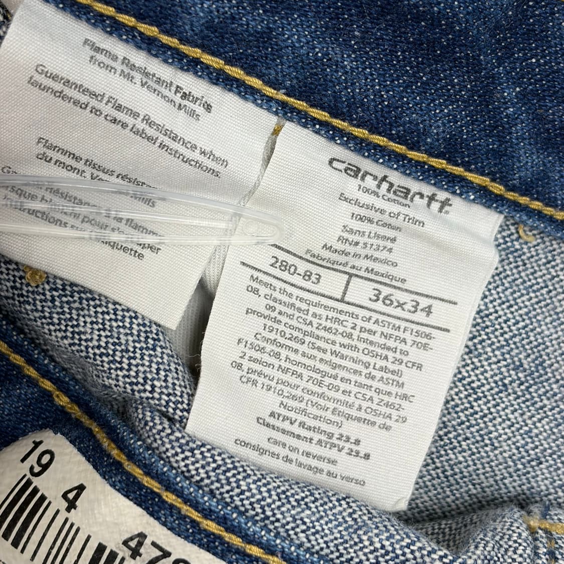 칼하트 데님 팬츠 청바지 상품이미지6