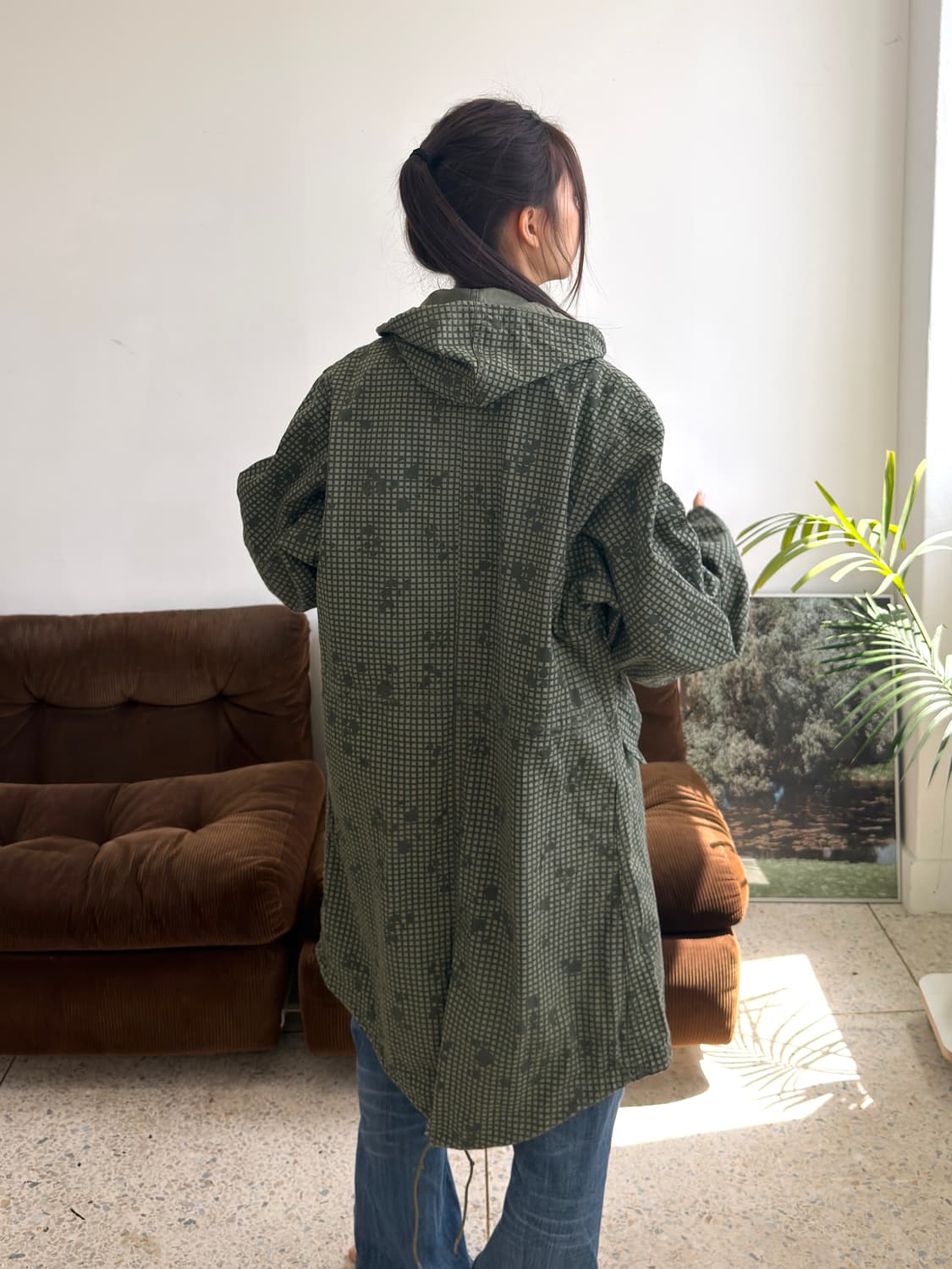 80‘s 미군 오리지널 나이트 데저트 카모 피쉬테일 파카 상품이미지3