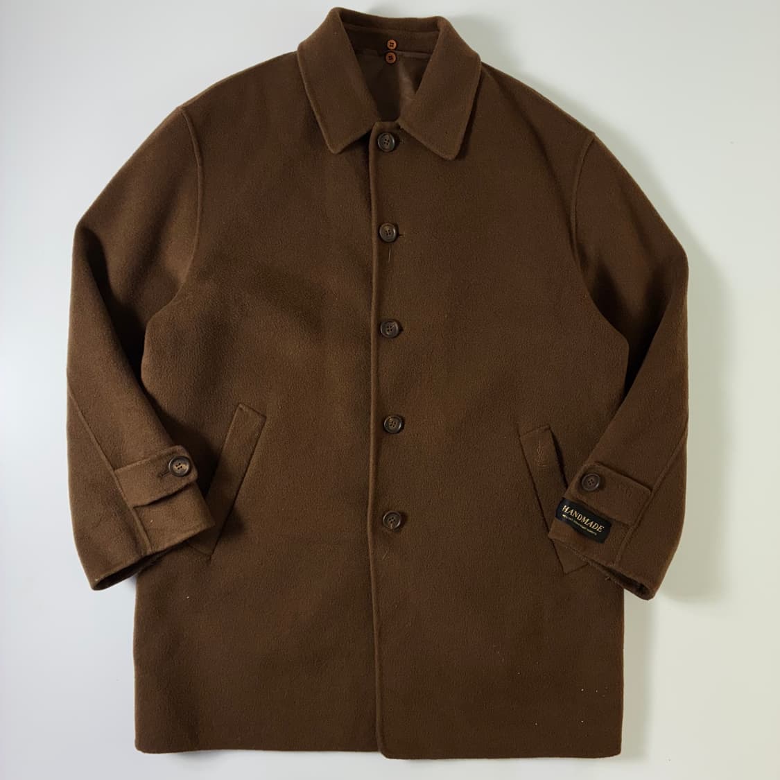 Ysl 입생로랑 핸드메이드 부라운 울 코트 상품이미지1