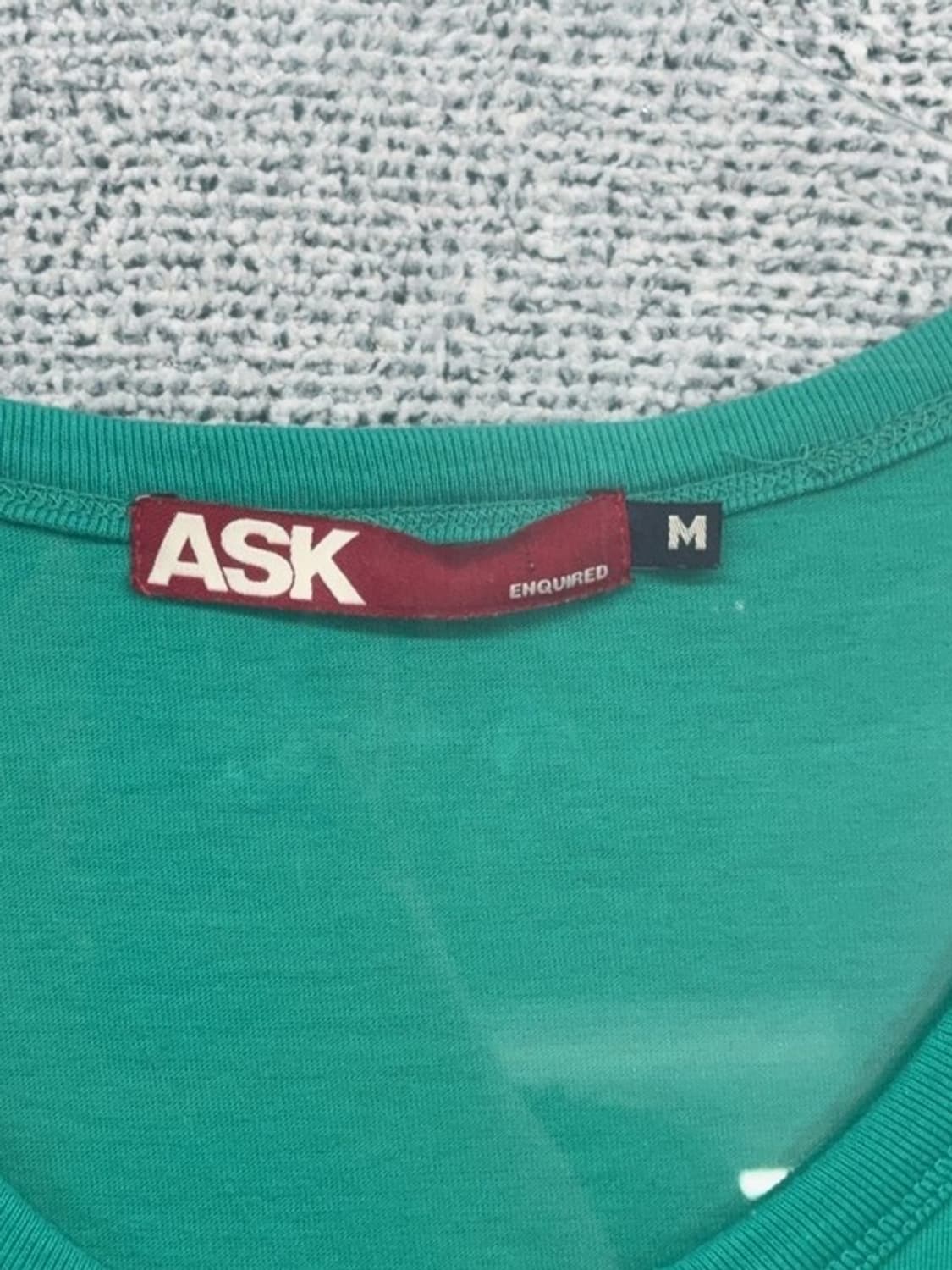디즈니 프린팅 그린 Y2K U넥 반팔티 M 상품이미지5