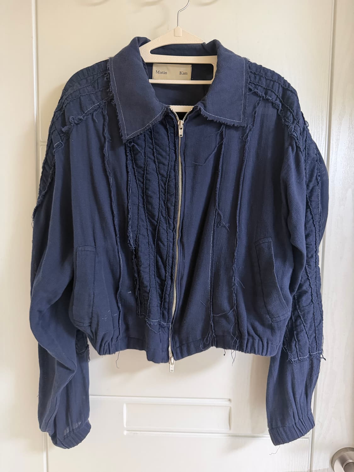 마뗑킴 빈티지 자켓 네이비 상품이미지1