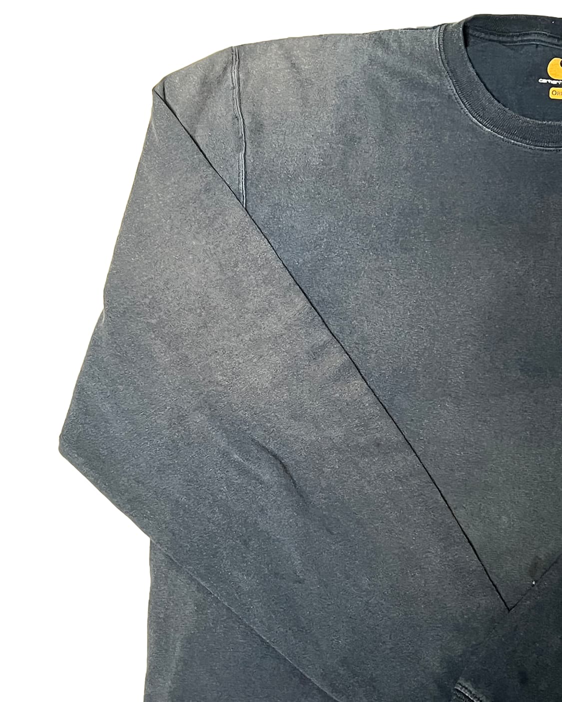 Faded Carhartt Longsleeve (Navy, L Tall) 상품이미지4