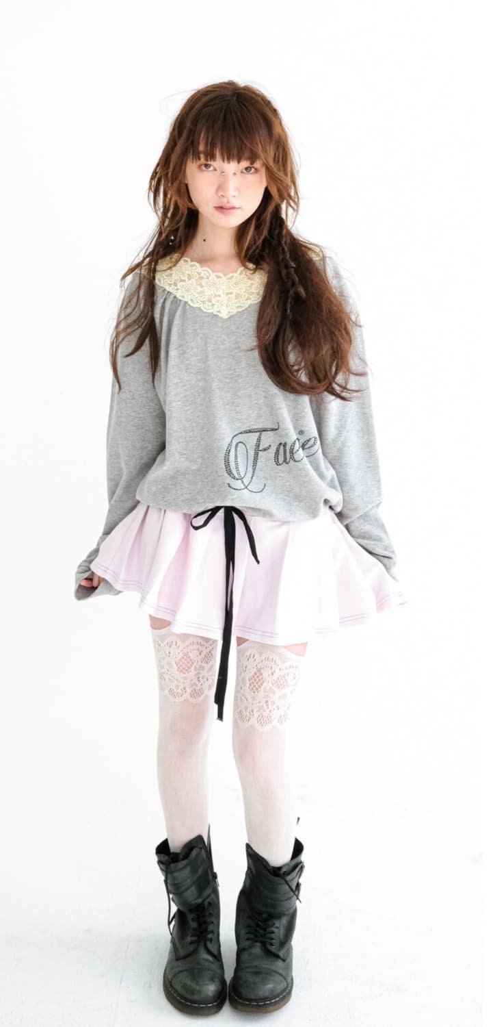 샵 페어리 lace V neck pleats dress 상품이미지1