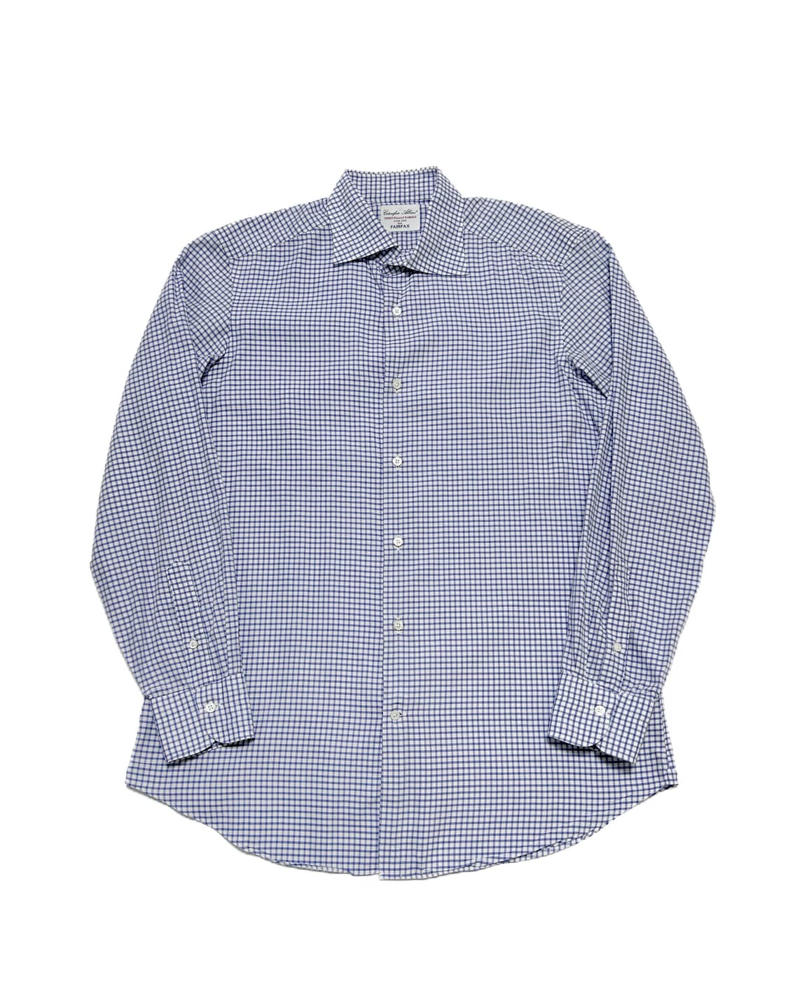 (M-L)페어팩스 면 100% 깅엄 체크 롱슬리브 셔츠 16/41 상품이미지1