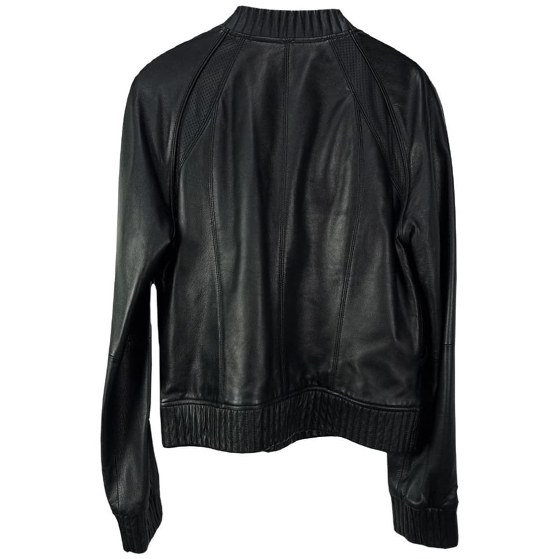 [도나카란 뉴욕] 리얼 레더 집업 블루종 가죽 자켓 블랙 M17768 상품이미지3