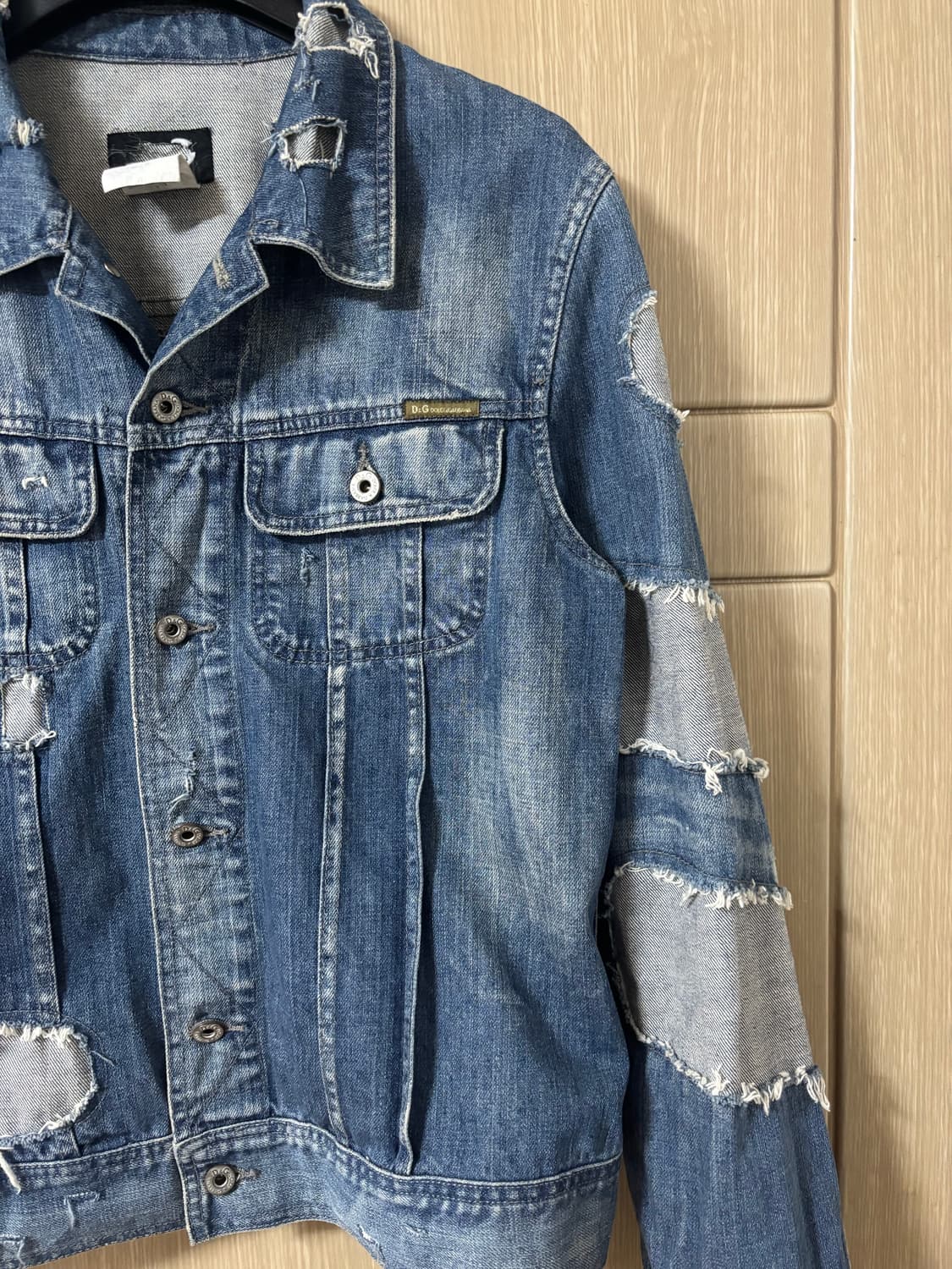 돌체앤가바나 데님 자켓 데미지 워싱 상품이미지3