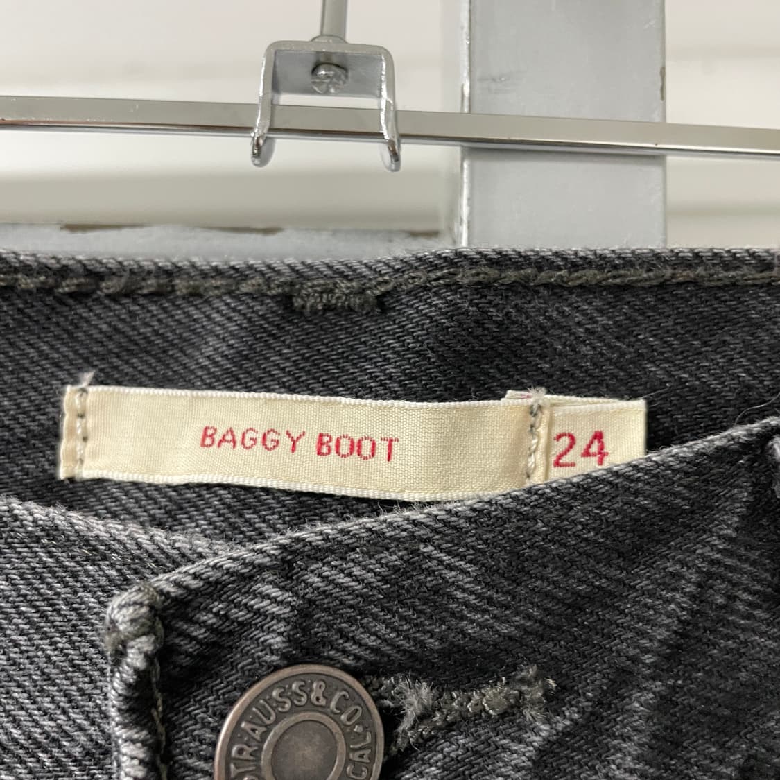 리바이스 흑청 배기 데님 팬츠 24(W) 상품이미지6