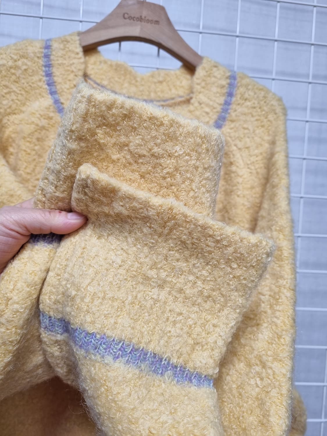 (택포) 써스데이아일랜드 오버핏 니트 상품이미지3