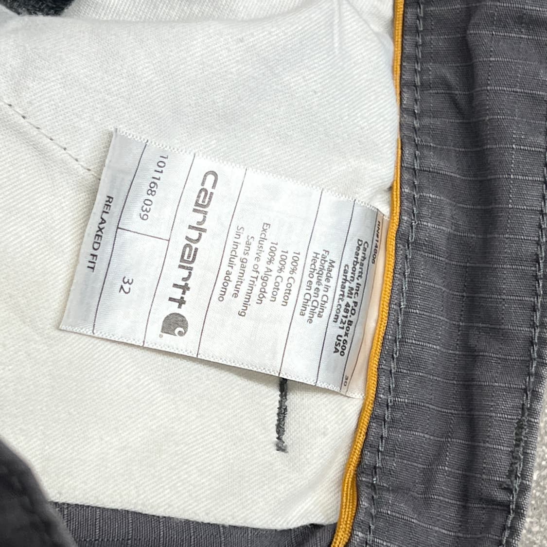 칼하트 릴렉스핏 립스탁 숏 상품이미지6