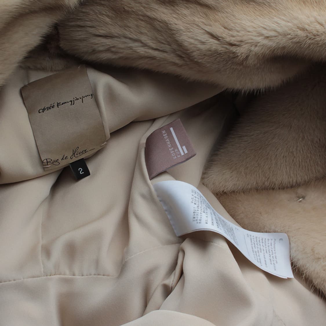 오브제 베이지 코펜하겐 밍크 퍼 코트 55 상품이미지4
