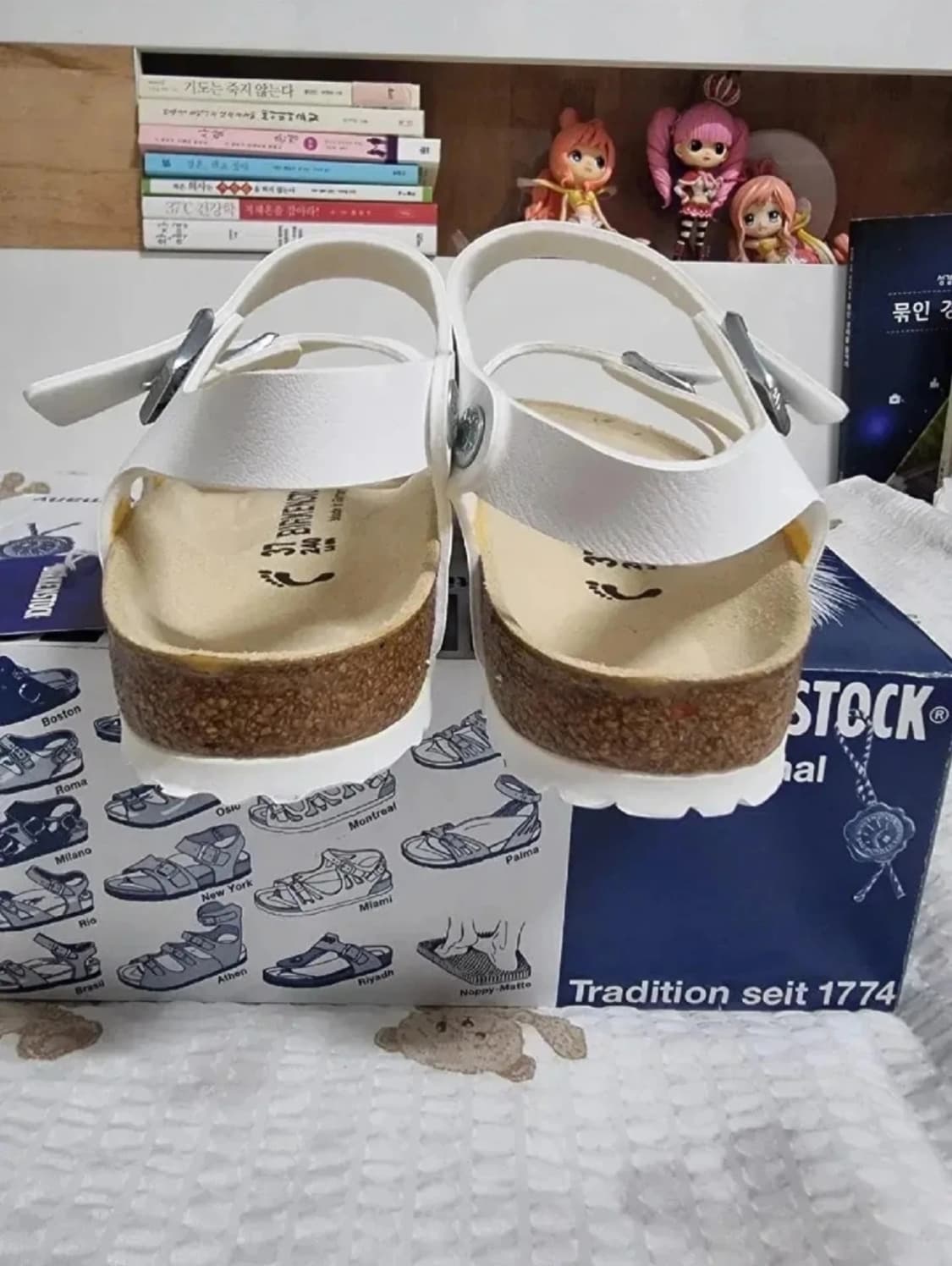 버켄스탁 화이트 리오 샌들 37 좁은발볼 새상품 상품이미지3