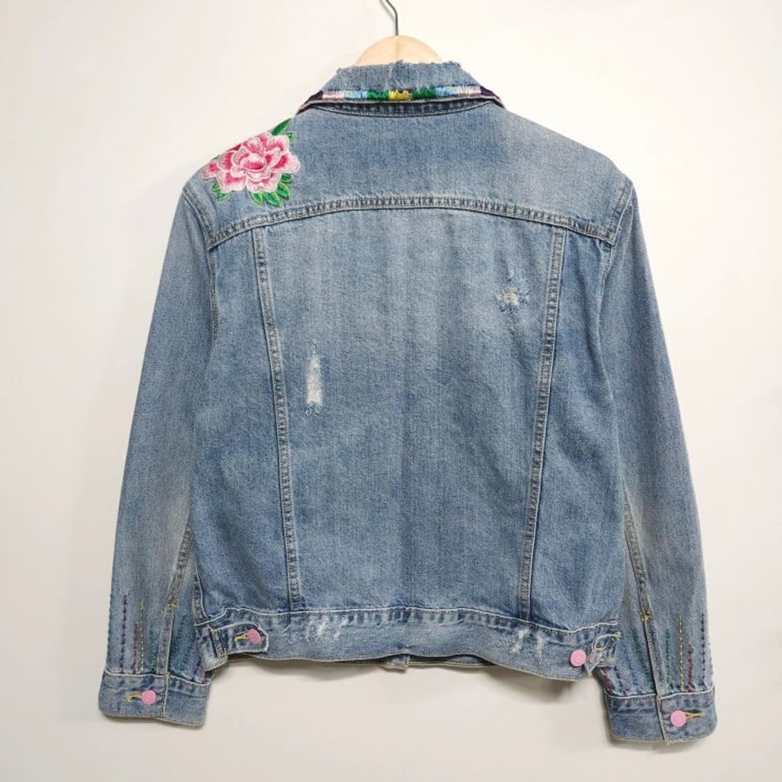 여성XS LEVIS 리바이스 50주년 한정판 커스텀 데님 청자켓 상품이미지5