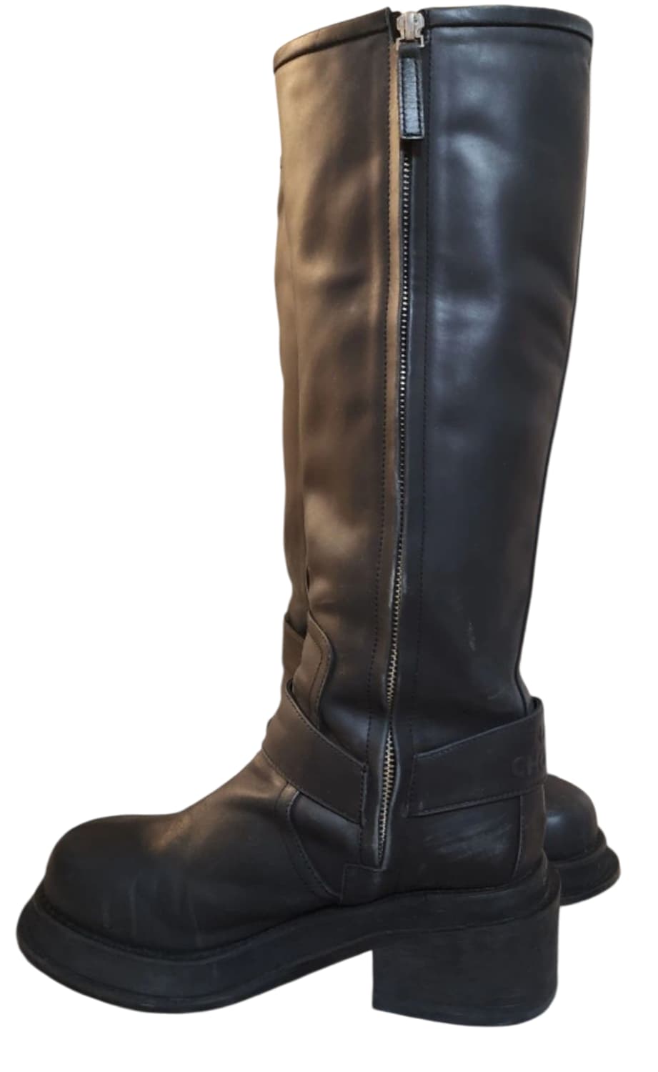 럭키슈에뜨 리얼가죽 롱부츠 블랙 240 상품이미지3